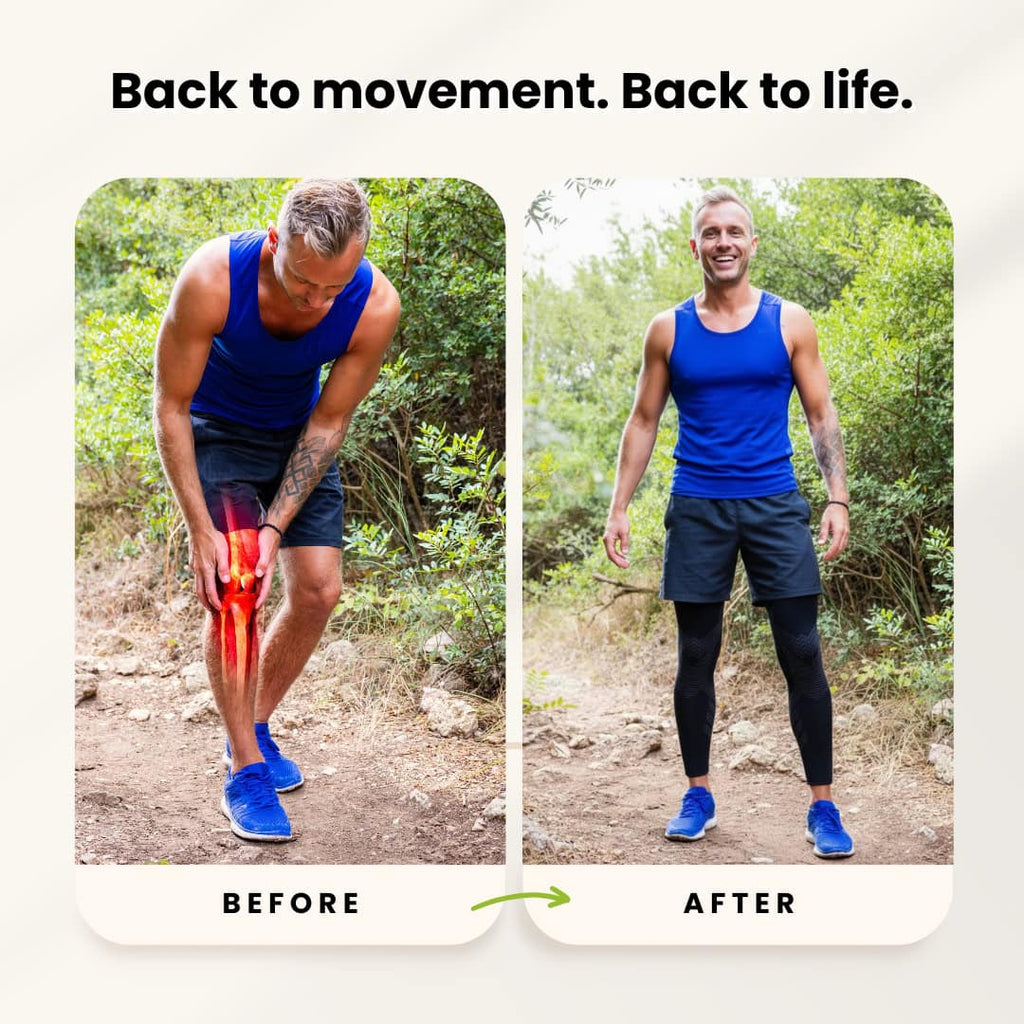 Full leg compression sleeve with targeted knee support